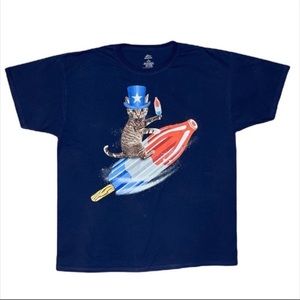 Patriotic Cat tee